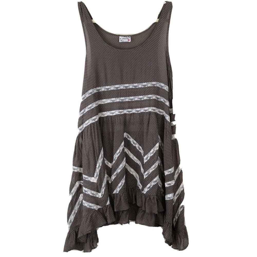 Intimately Free Polka Dot Tunic Tank